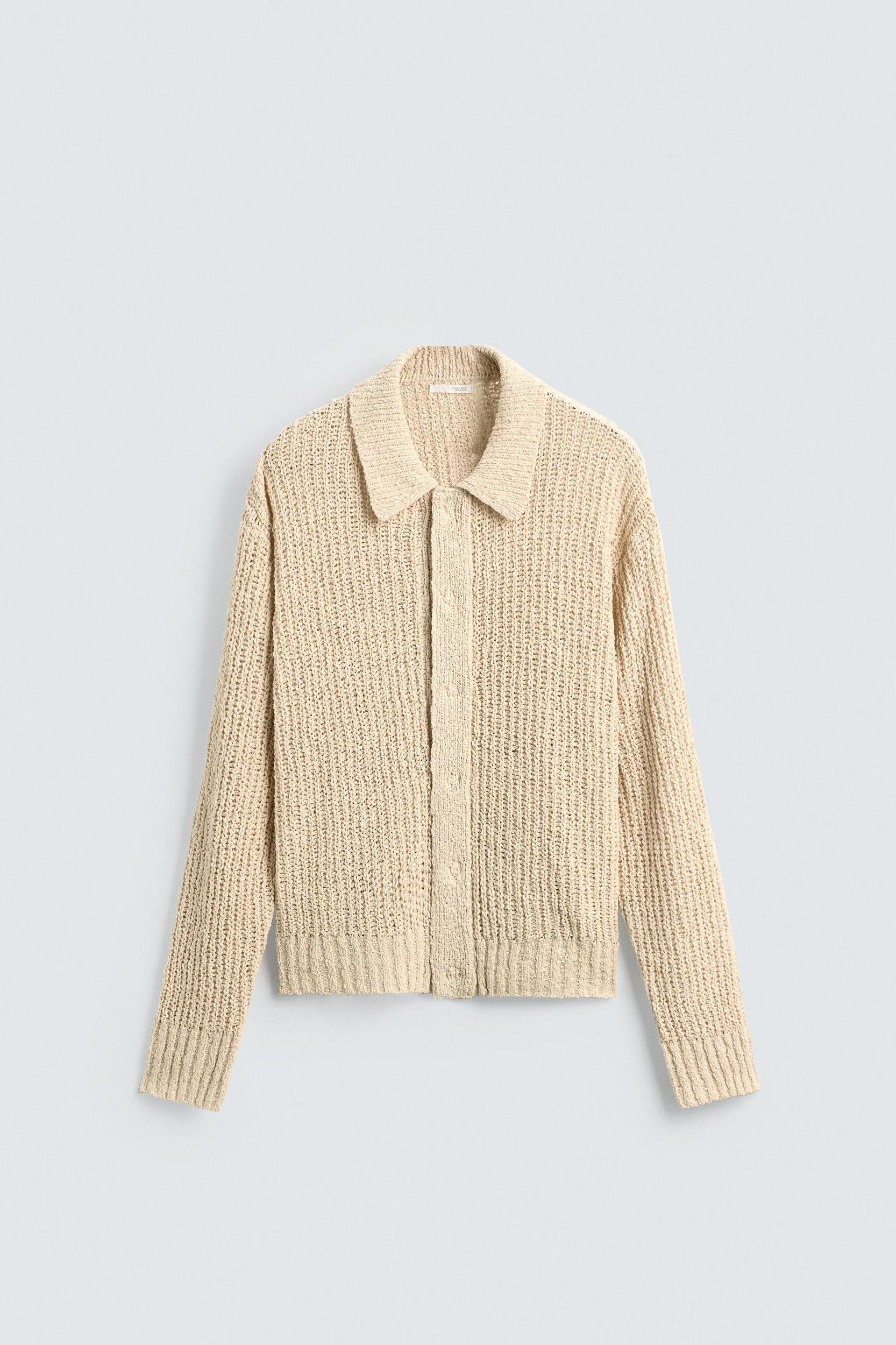 TEXTURED KNIT CARDIGAN Product Image