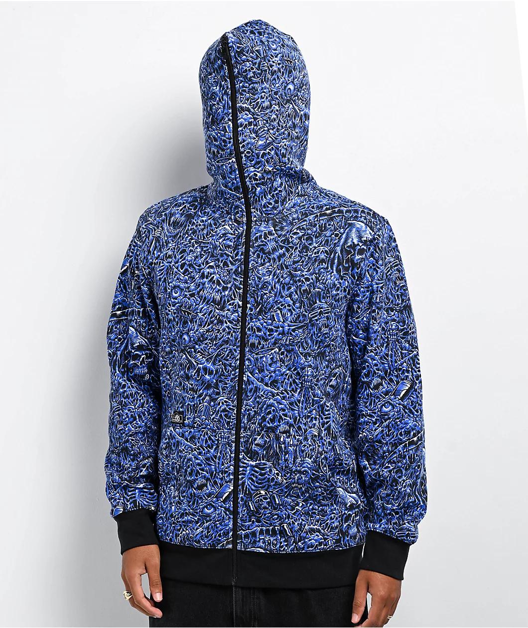 Lurking Class by Sketchy Tank x Matt Stikker Body Bag Blue Zip Hoodie Product Image
