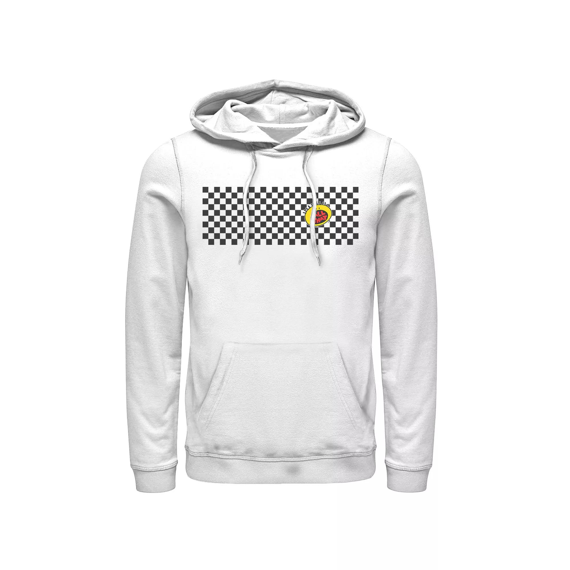 Men's Nickelodeon All That Left Chest Logo Paneled Checkers Hoodie,  Product Image
