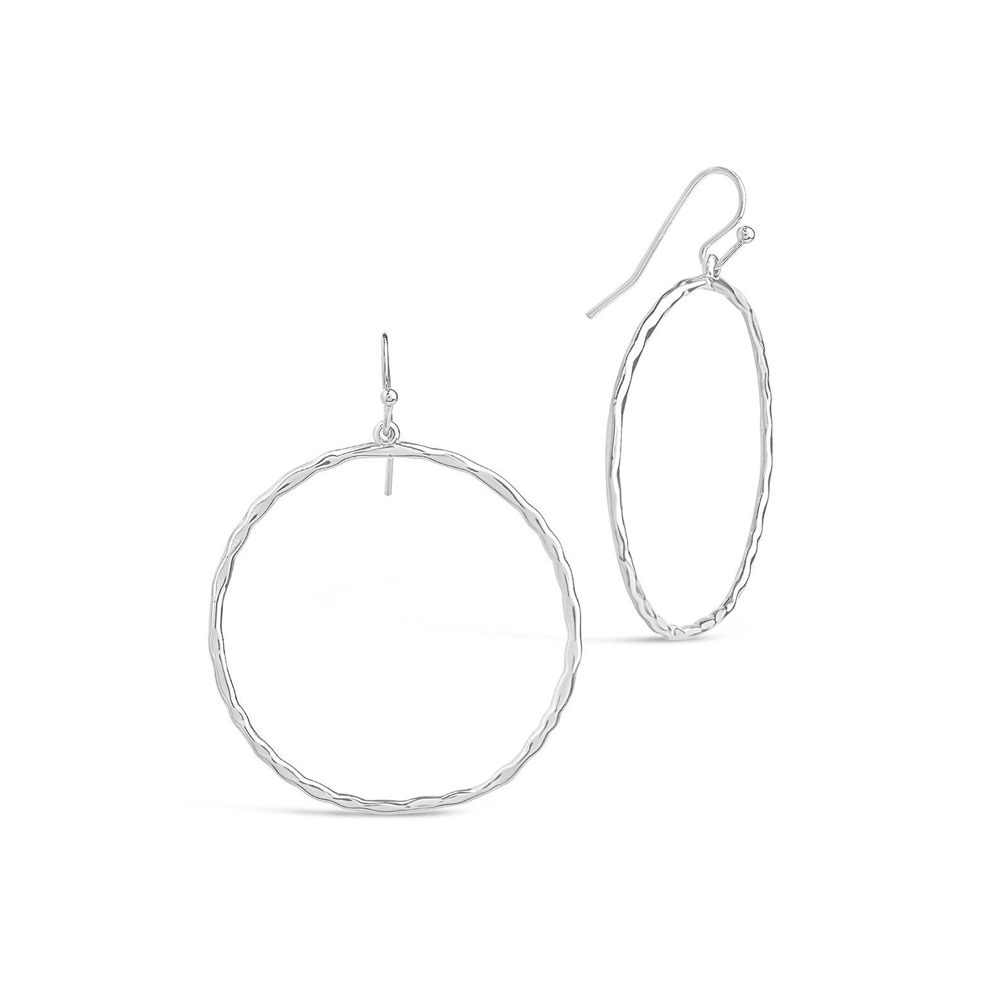 MC Collective Circle Dangle Earrings, Women's, Silver Tone Product Image