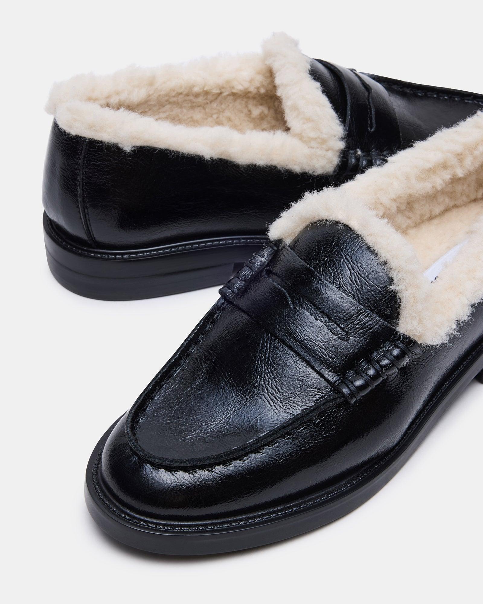 MADISON FAUX FUR BLACK LEATHER Female Product Image