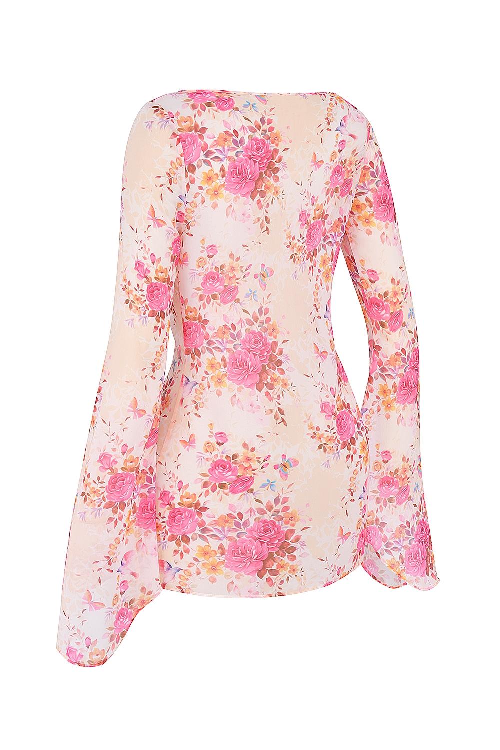 Oceana  floral print beach cover up Product Image