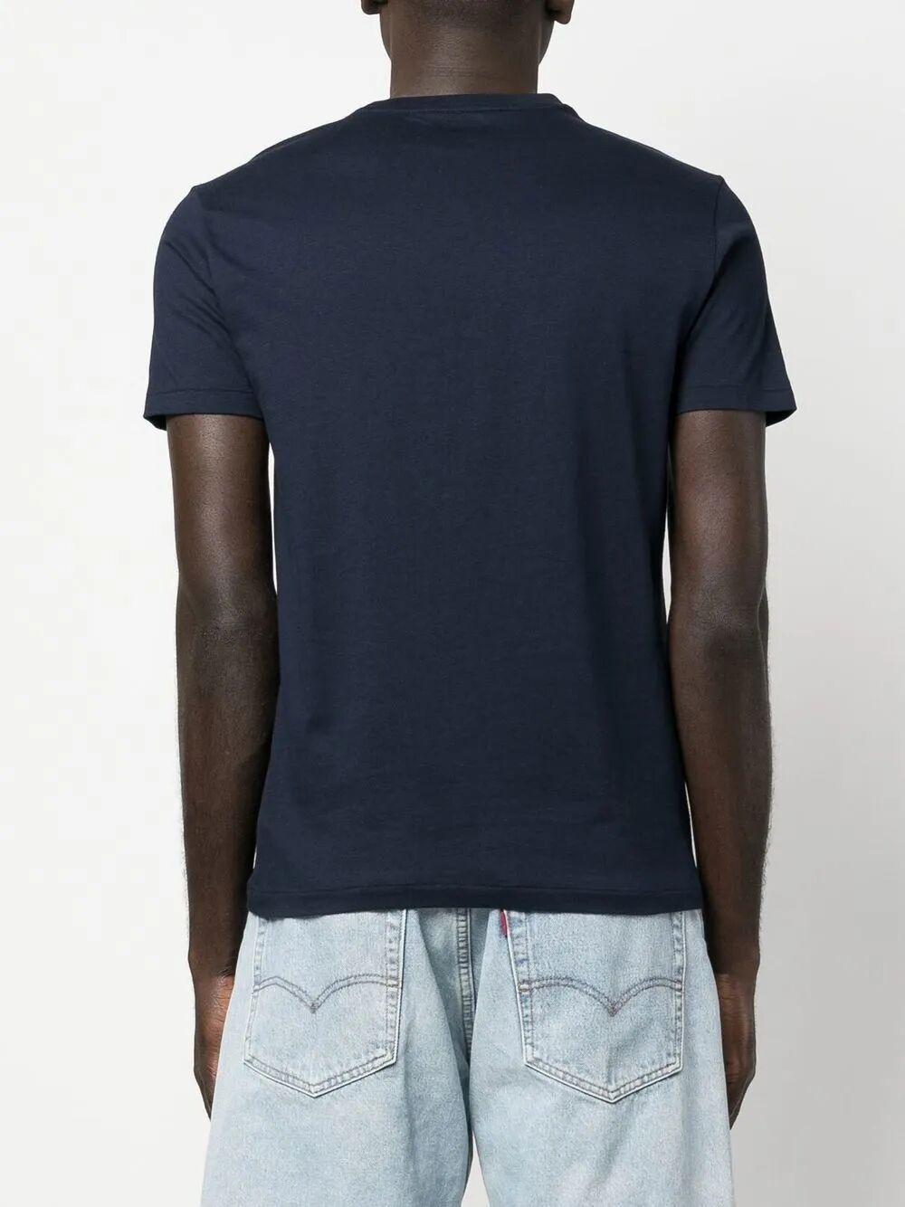 POLO RALPH LAUREN Slim-fit Logo-embroidered Cotton-jersey T-shirt In Navy Product Image