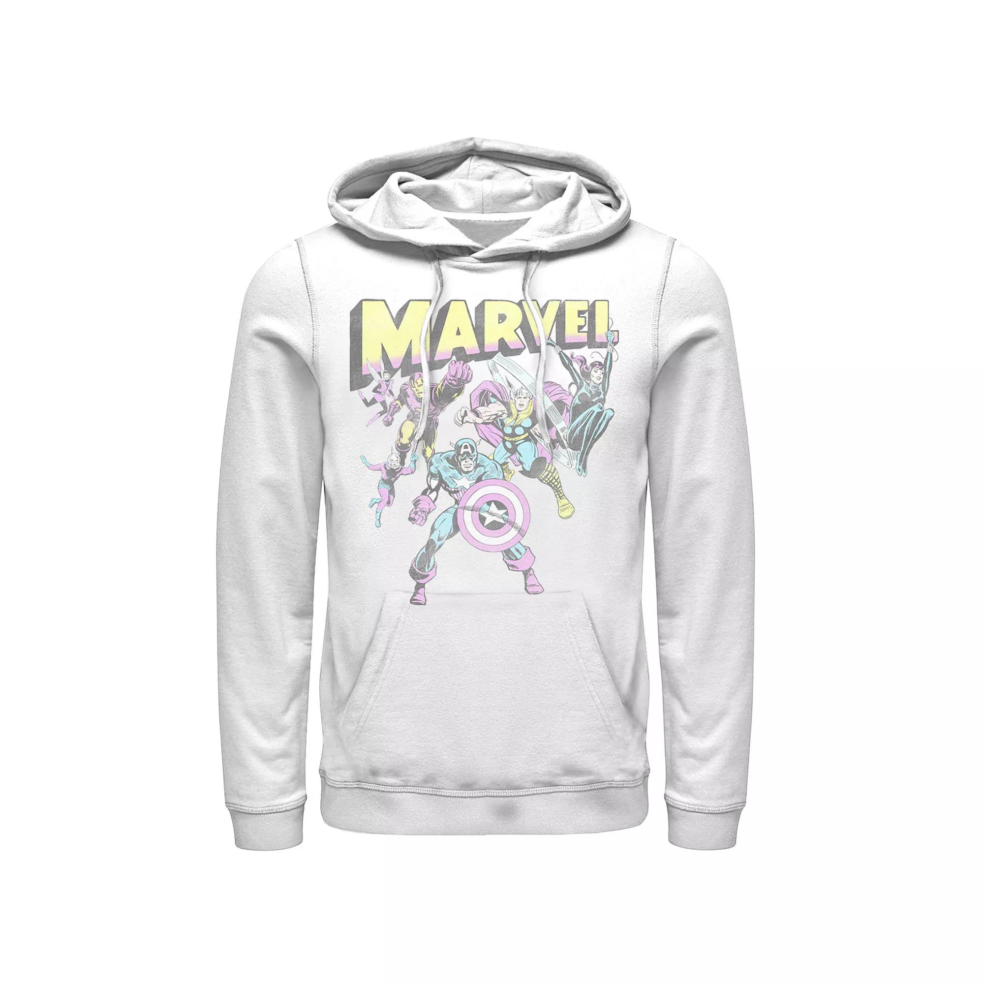 Men's Marvel Group Shot Distressed Comic Cover Hoodie,  Product Image