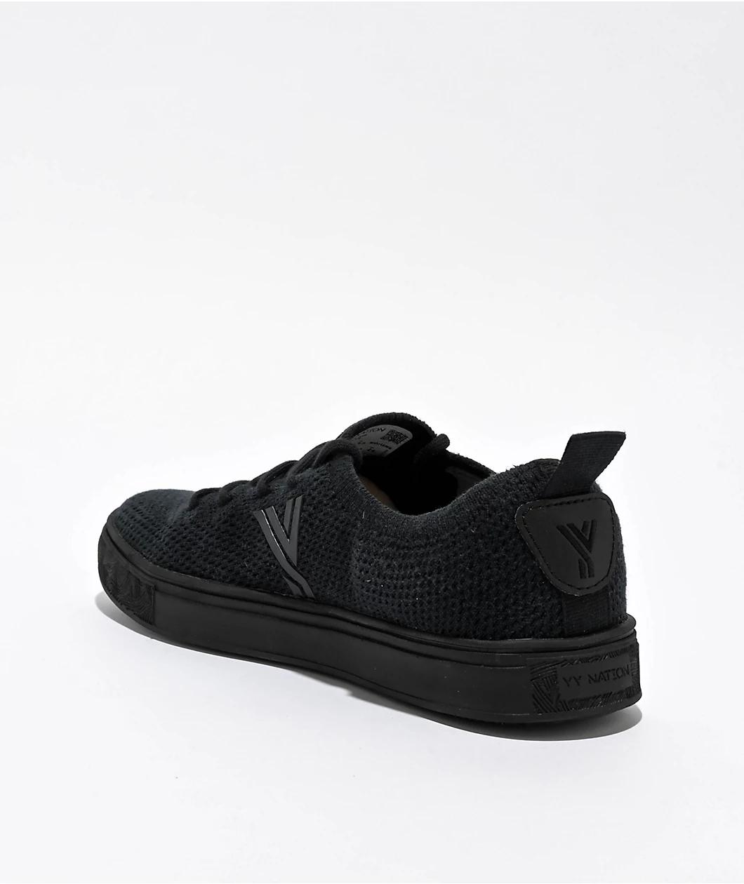 YY Nation Womens Cirrus Hemp Black Shoes Product Image