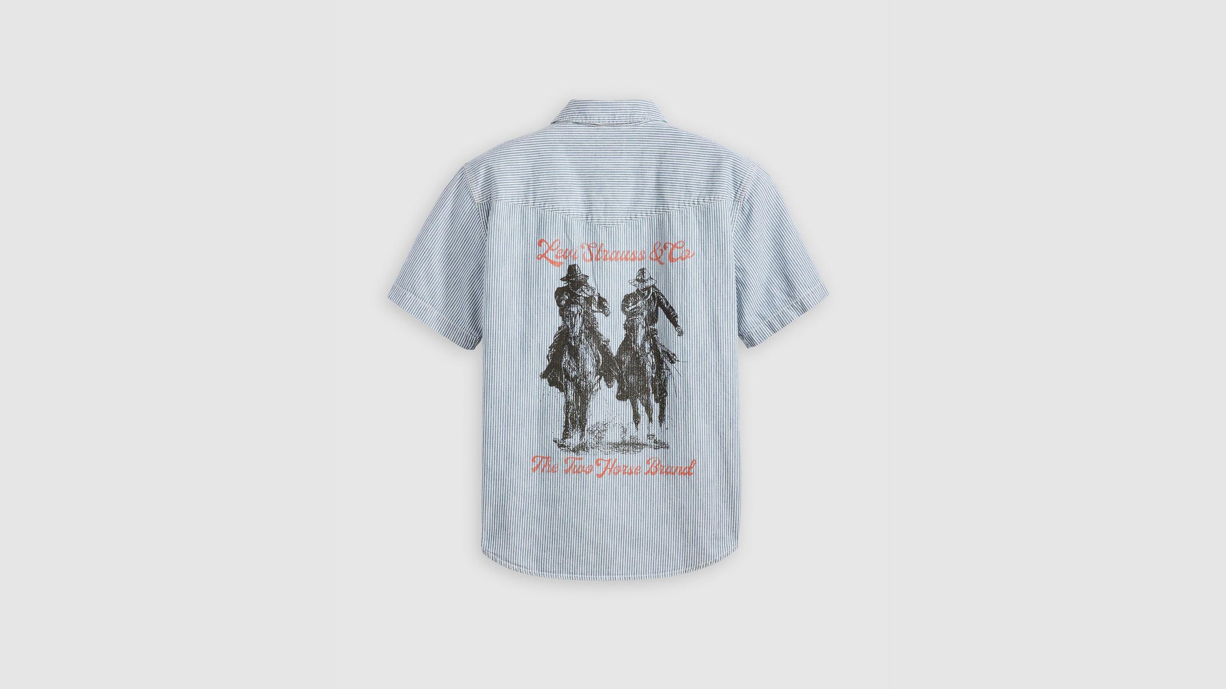 Short Sleeve Relaxed Fit Western Shirt Product Image