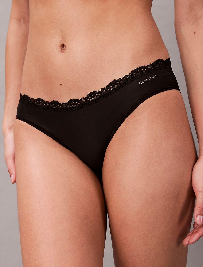 Microfiber Stretch with Lace Bikini Product Image