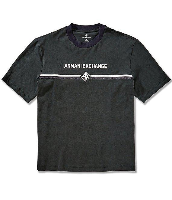 Armani Exchange Armani Line Logo Short Sleeve T-Shirt Product Image