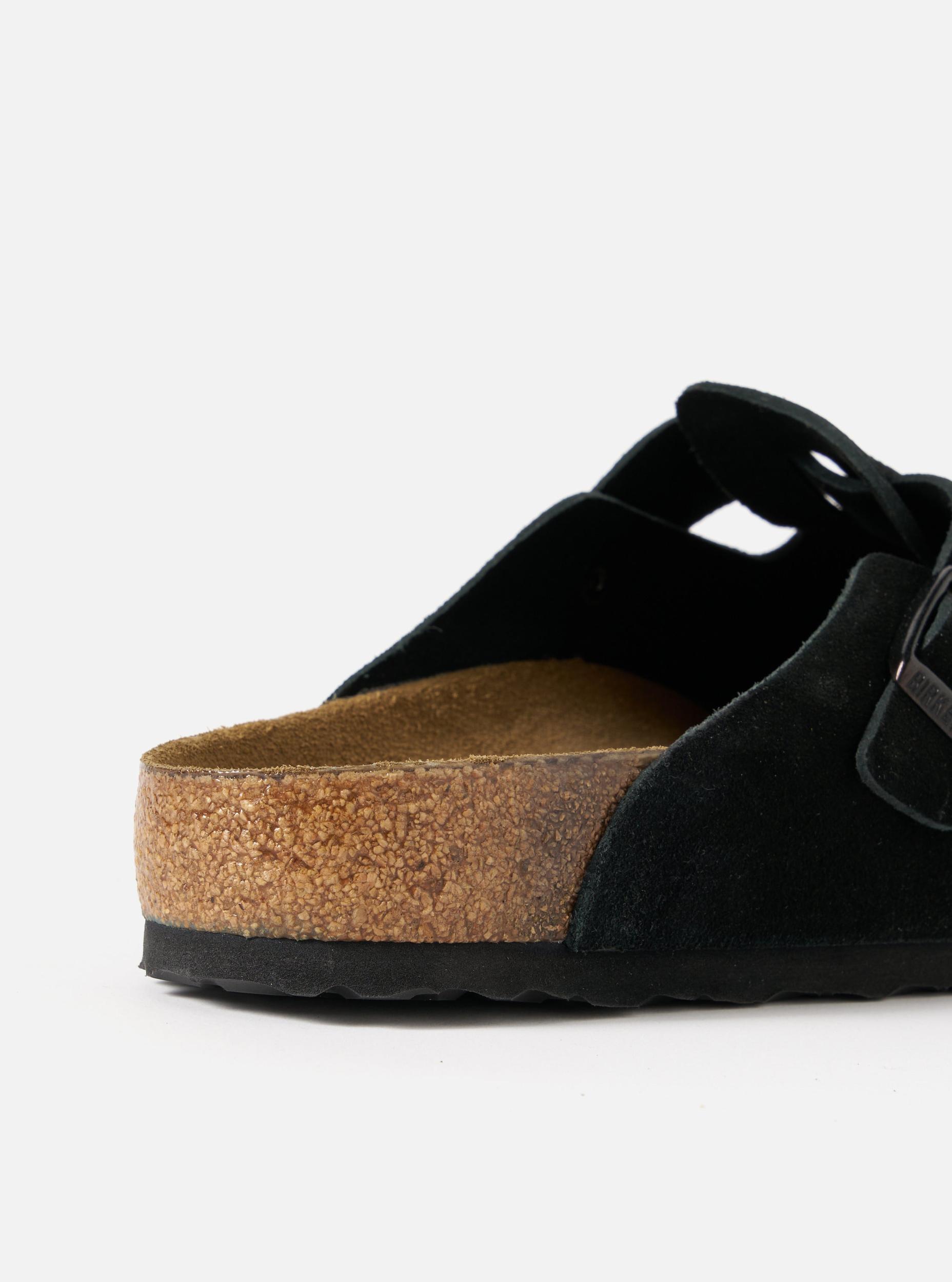 Birkenstock Boston in Black Suede Leather Product Image