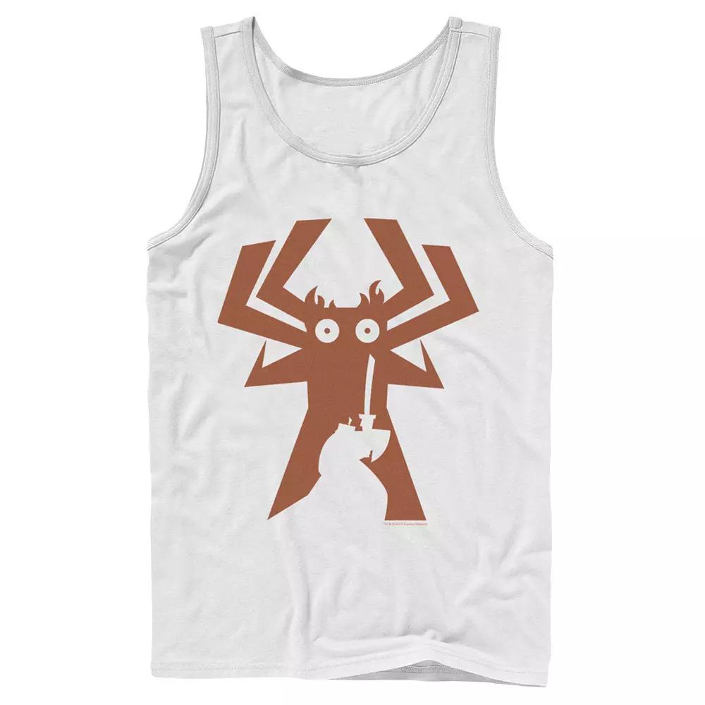 Men's Cartoon Network Samurai Jack Faces Aku Silhouette Tank Top,  Product Image