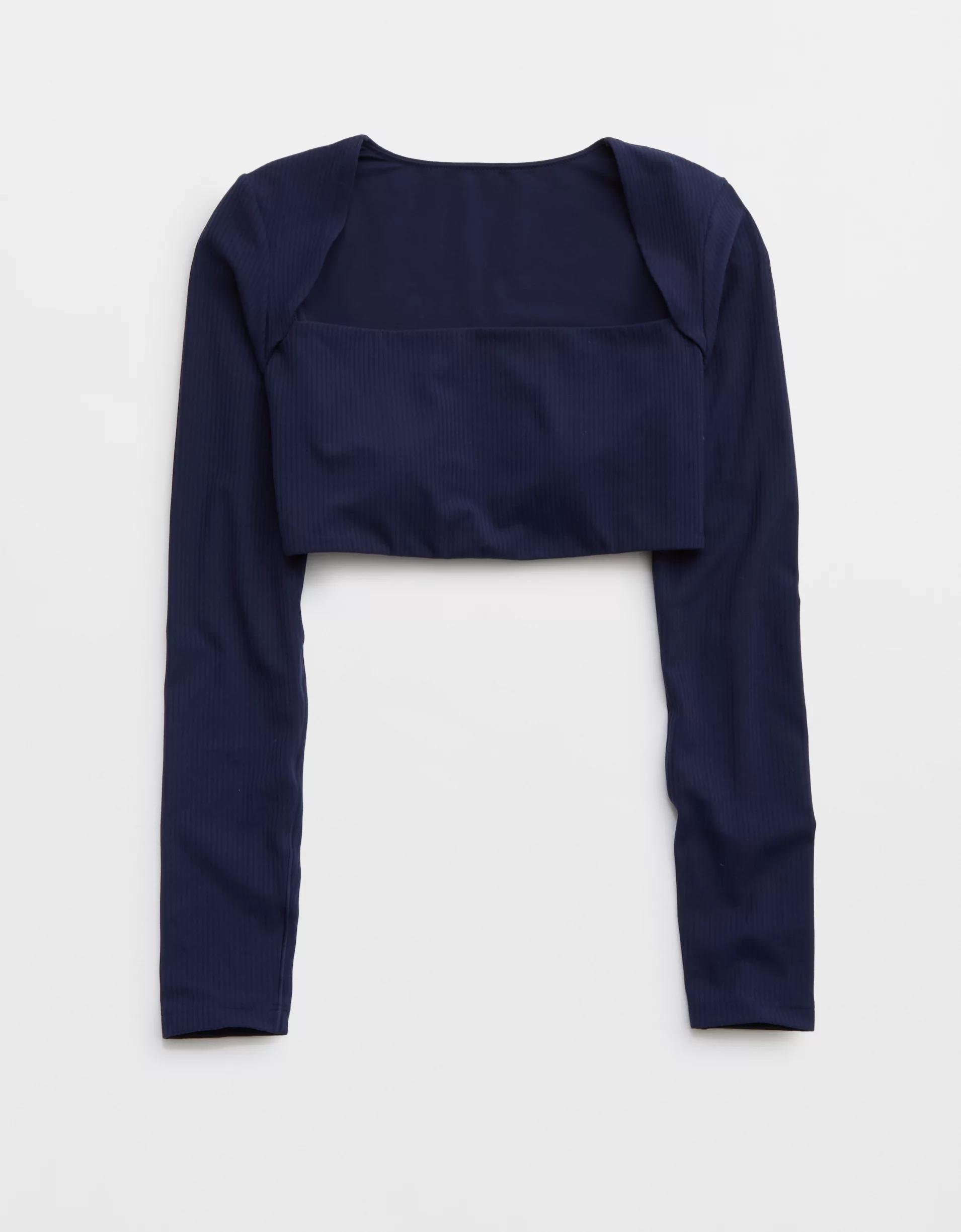 OFFLINE By Aerie Real Me XTRA Ribbed Long Sleeve Bra Top Product Image