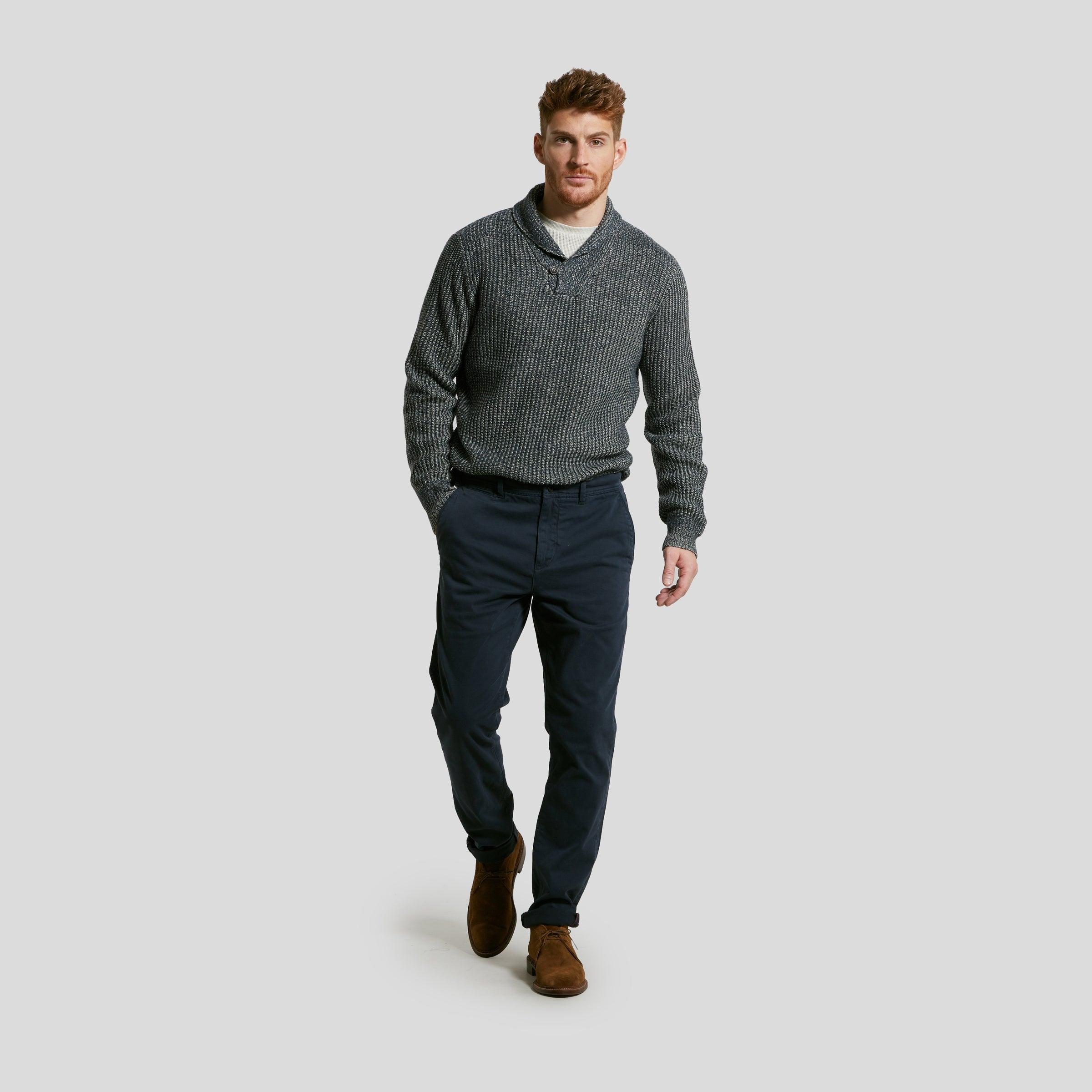 Precision Stretch Classic Fit Chino - Graphite Blue Product Image