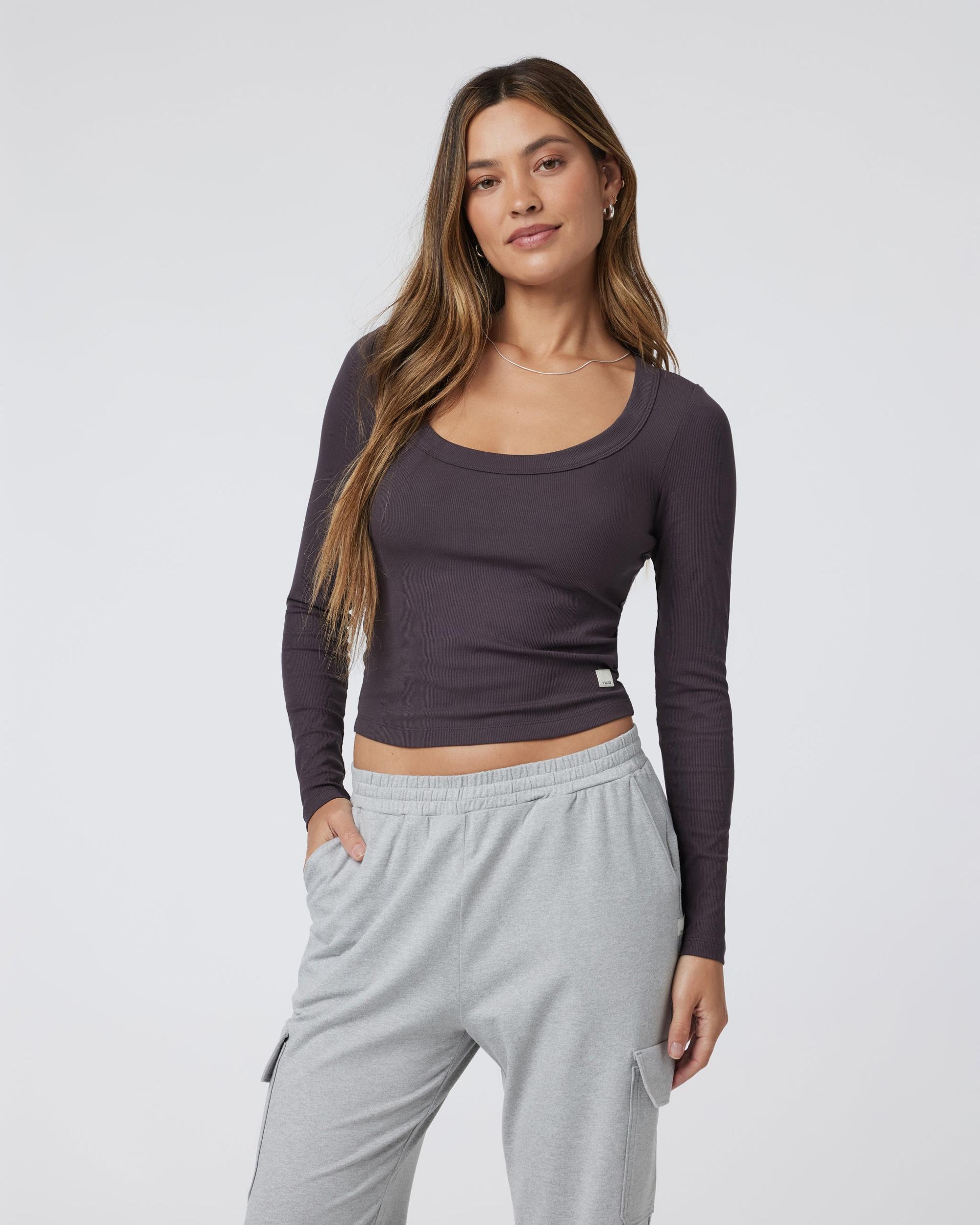 Long Sleeve Pose Scoop Tee Product Image