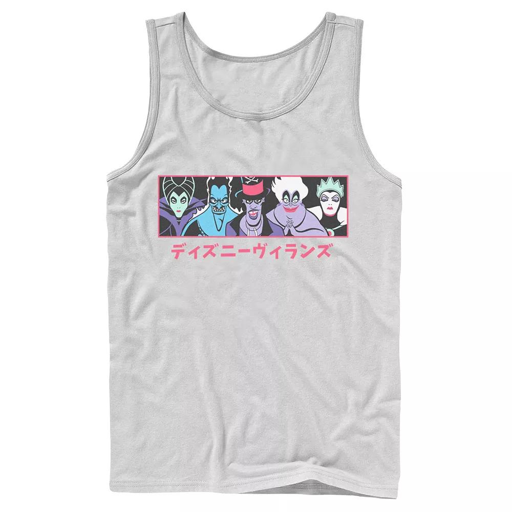 Men's Disney Villains Group Shot Kanji Panel Tank Top,  Product Image