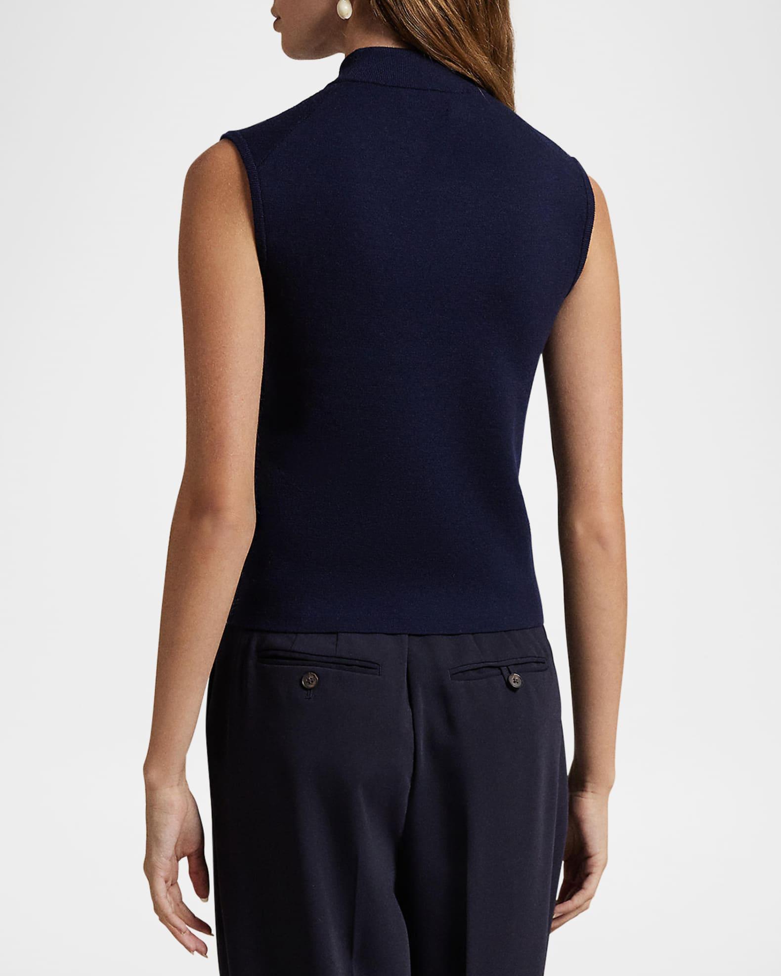 Sleeveless Turtleneck Sweater Product Image