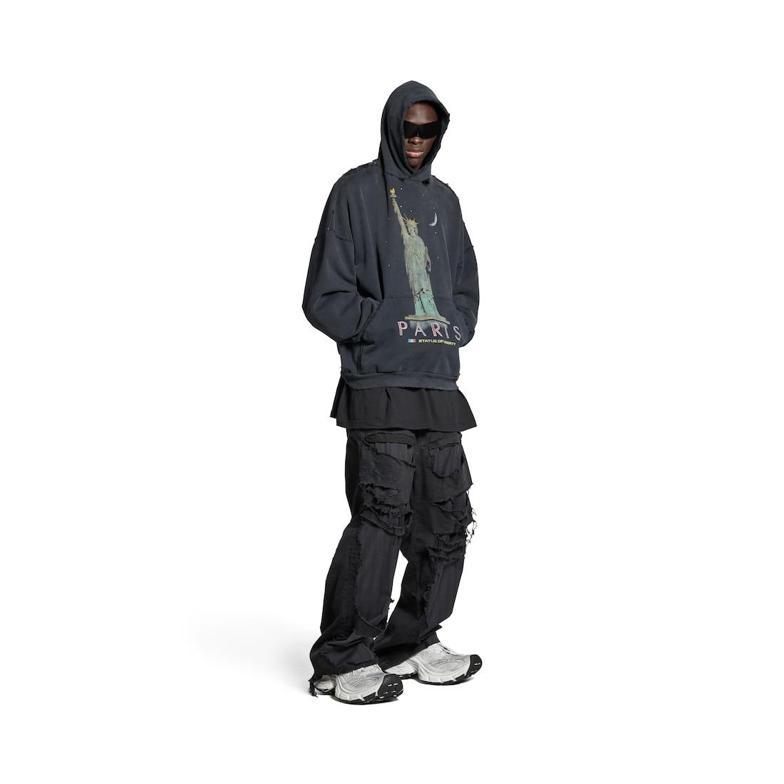Paris Liberty Hoodie Oversized in Black Product Image