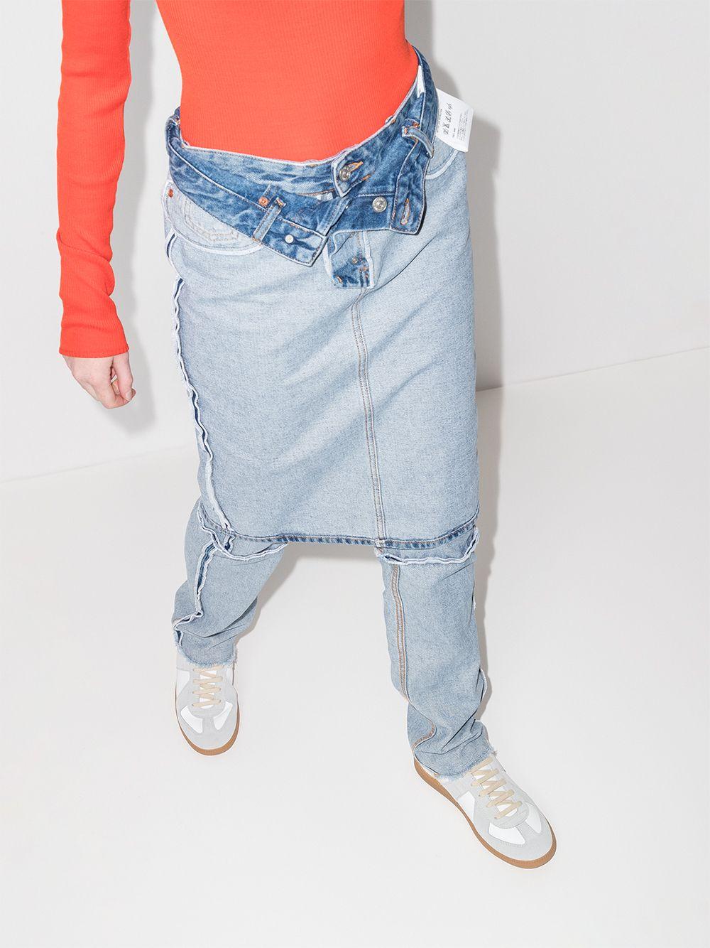 MAISON MARGIELA Replica Leather And Suede Sneakers In White Product Image