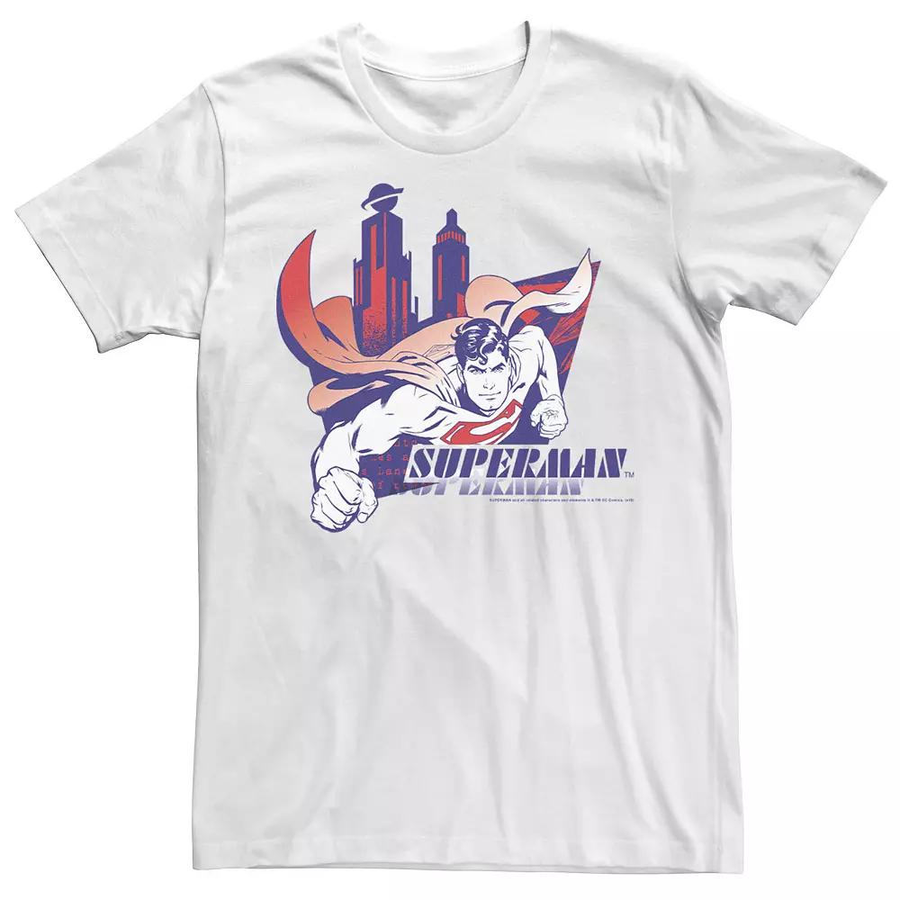 Men's DC Comics Superman Red Blue Portrait Graphic Tee,  Product Image