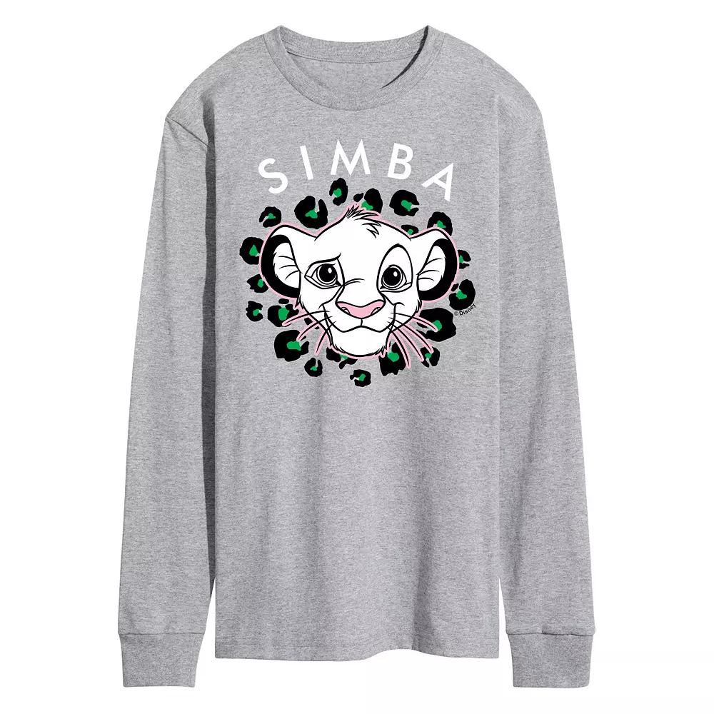 Disney's The Lion King Simba Men's Long Sleeve Graphic Tee,  Product Image