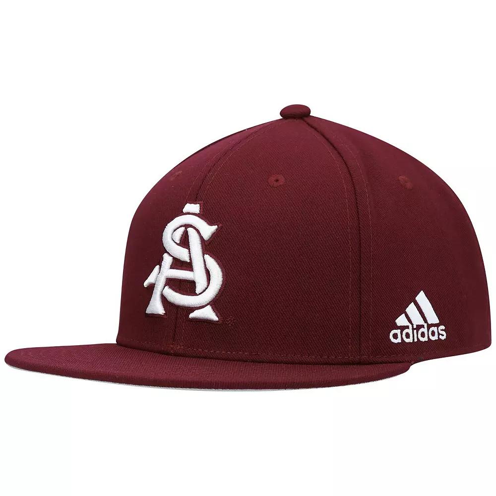 Men's adidas Maroon Arizona State Sun Devils Baseball On-Field Fitted Hat, Size: 7 1/2, Red Product Image