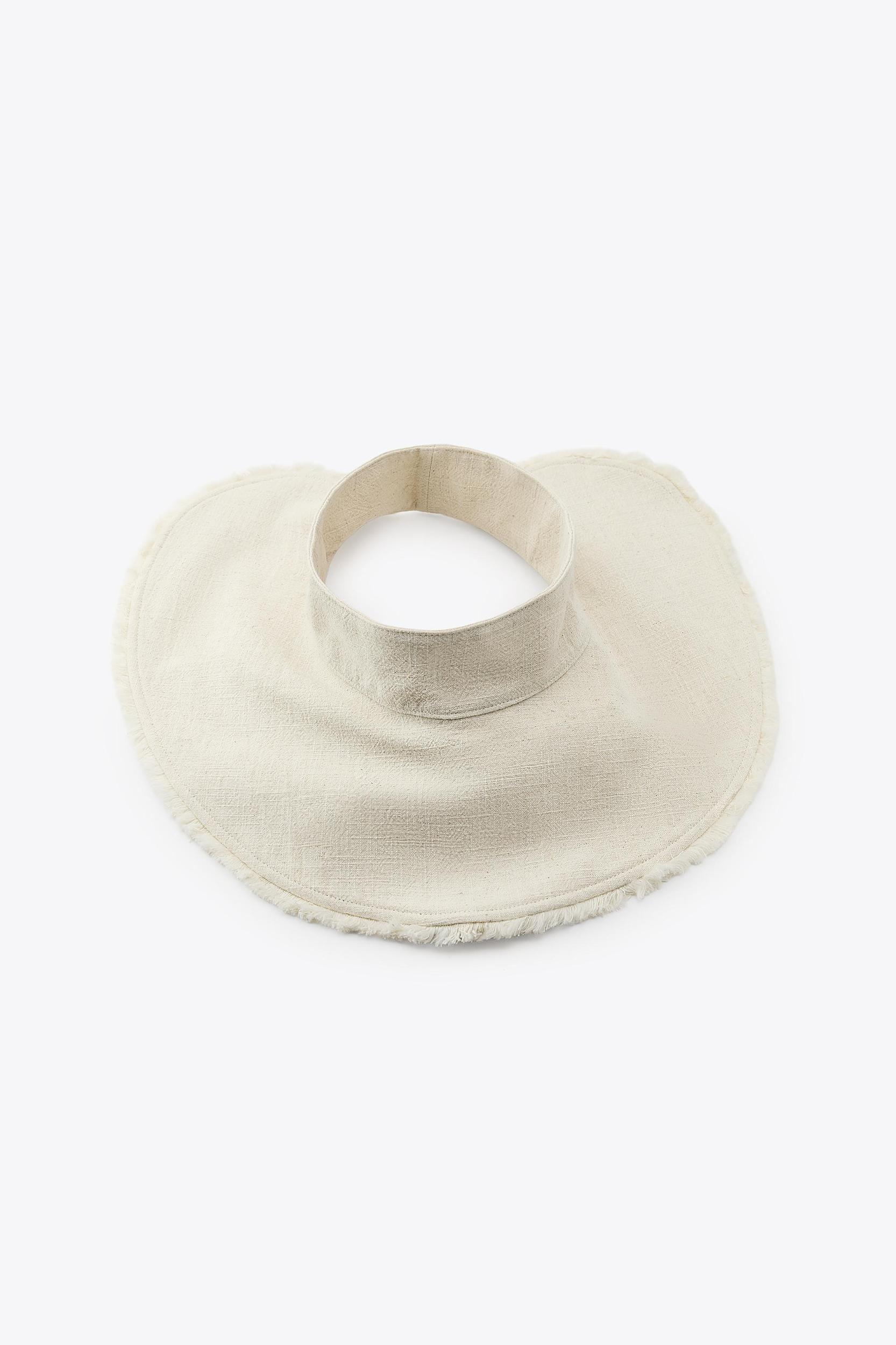 LINEN FRAYED VISOR Product Image