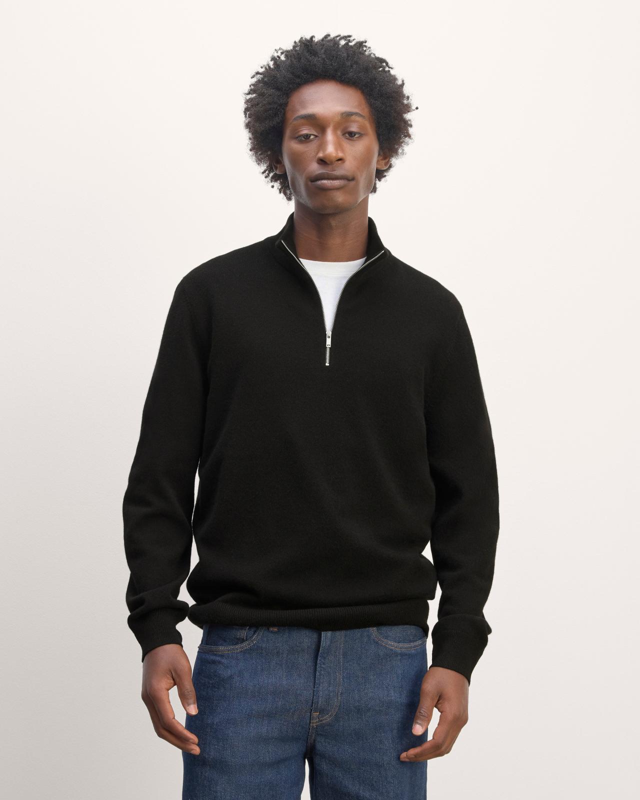 The Quarter-Zip in Cashmere Product Image
