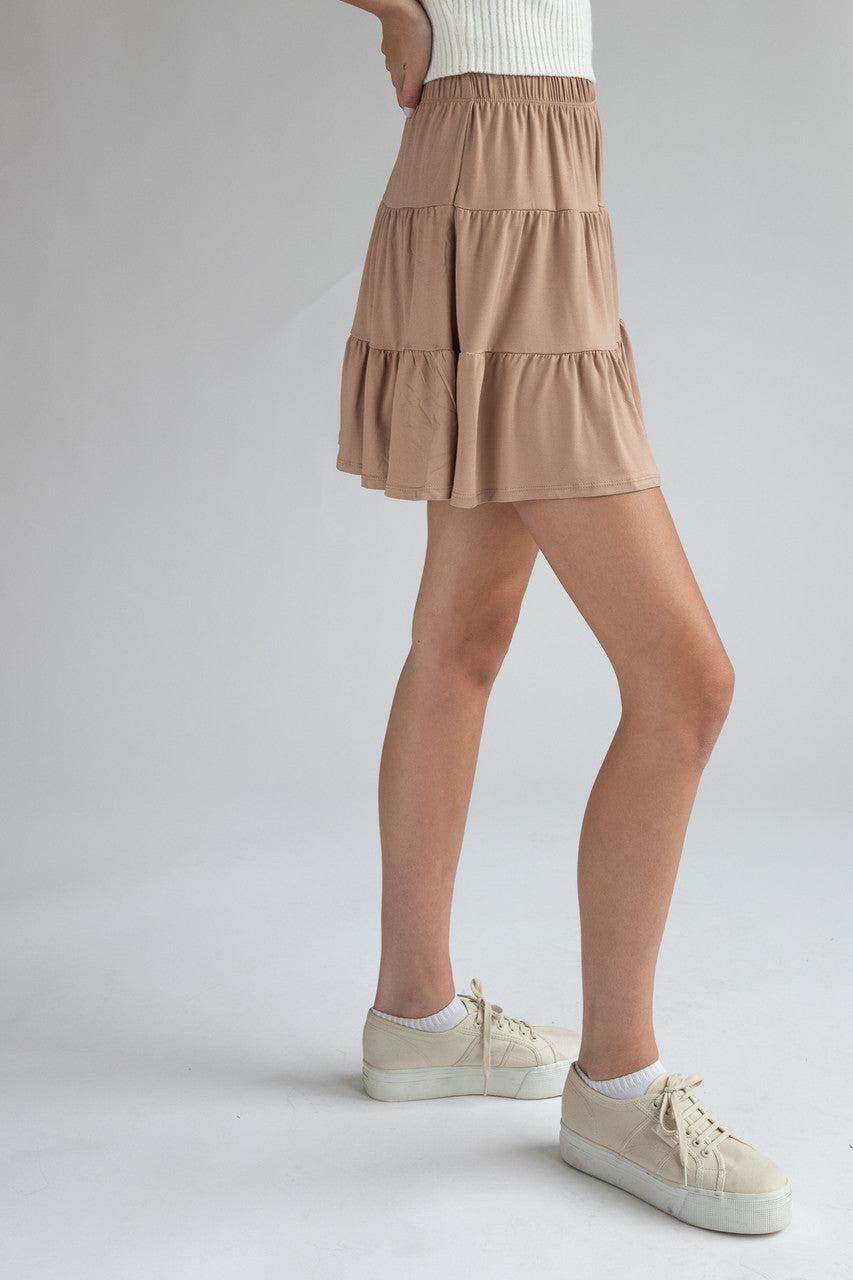 Tiered Mini Skirt Product Image