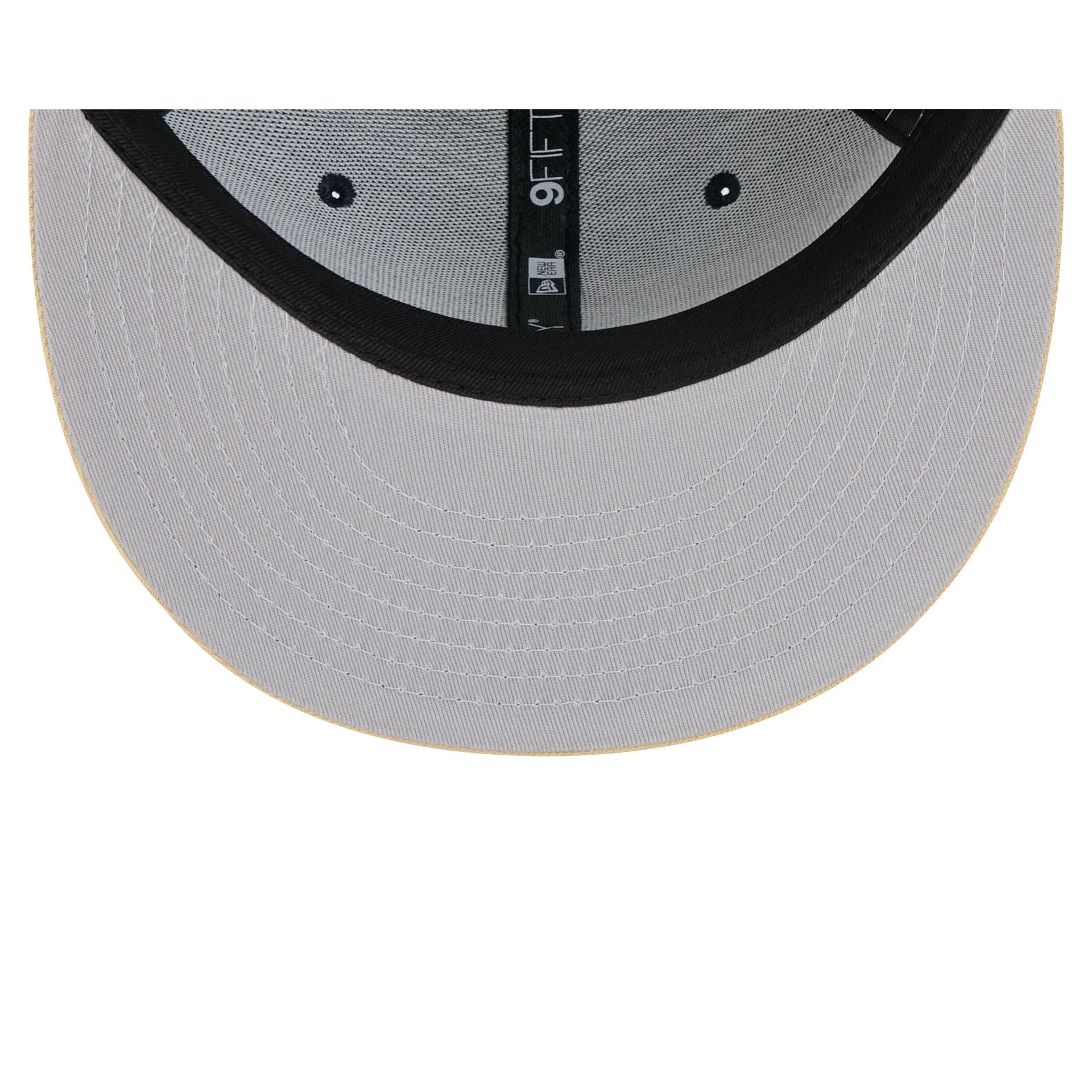 Cleveland Guardians Metallic Gold Logo 59FIFTY Fitted Hat Male Product Image