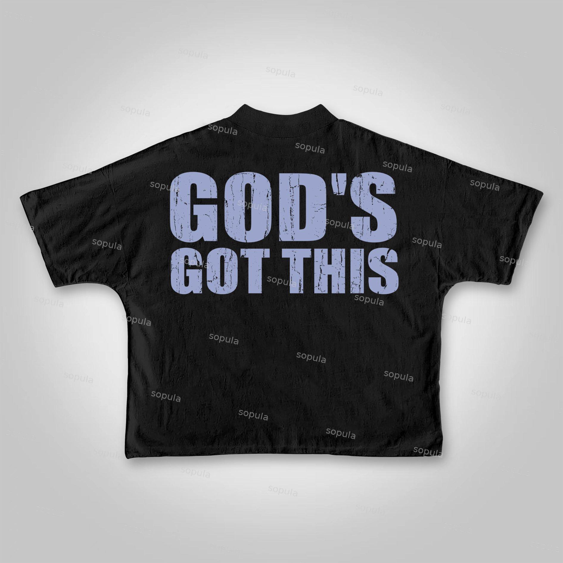 Sopula God's Got This Vintage Jesus Graphic Cropped T-shirts Product Image