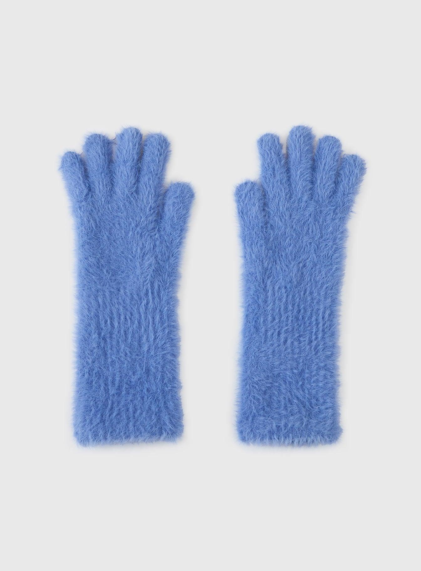 Prichard Fluffy Gloves Blue Product Image