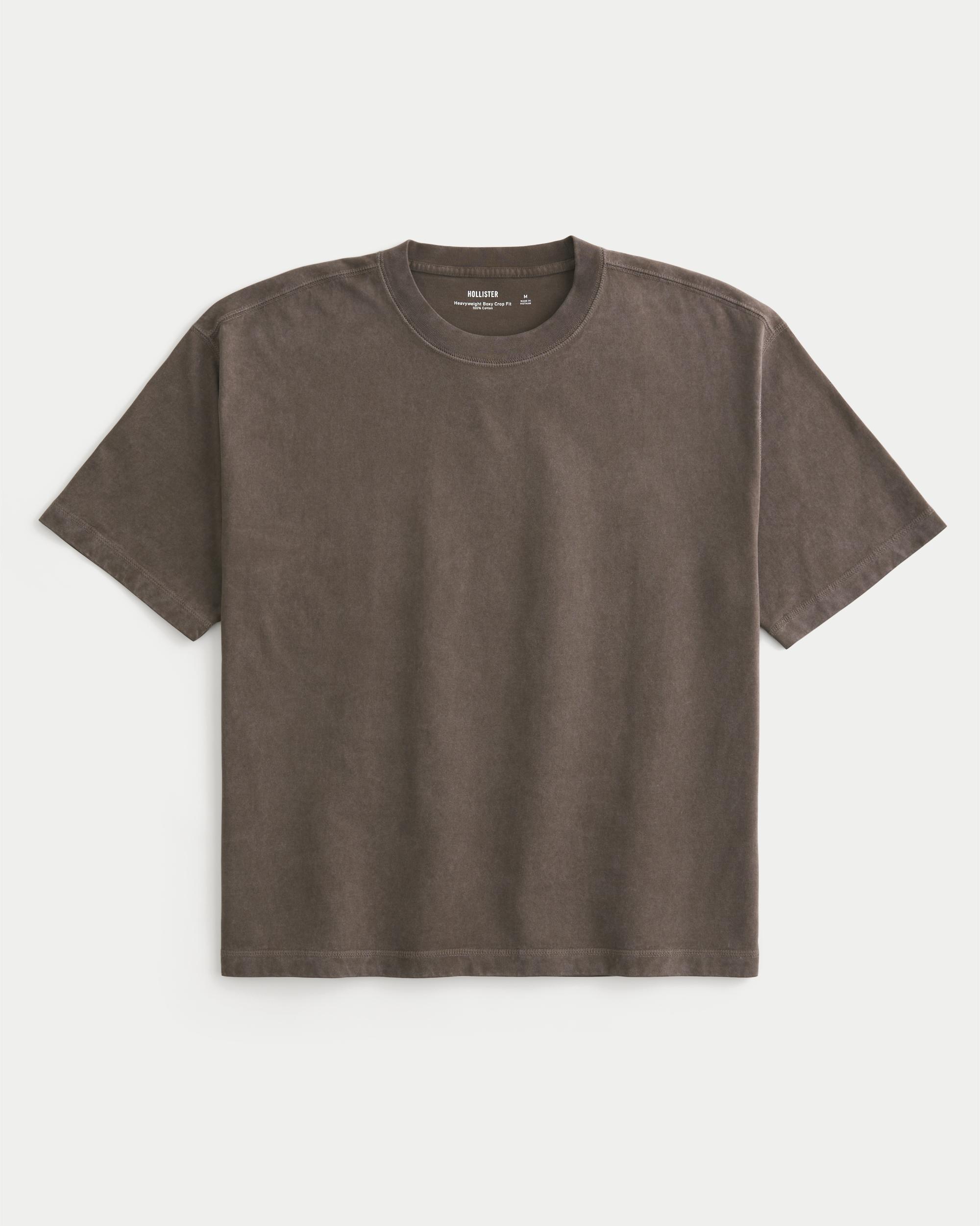 Boxy Heavyweight Crop Crew T-Shirt Product Image
