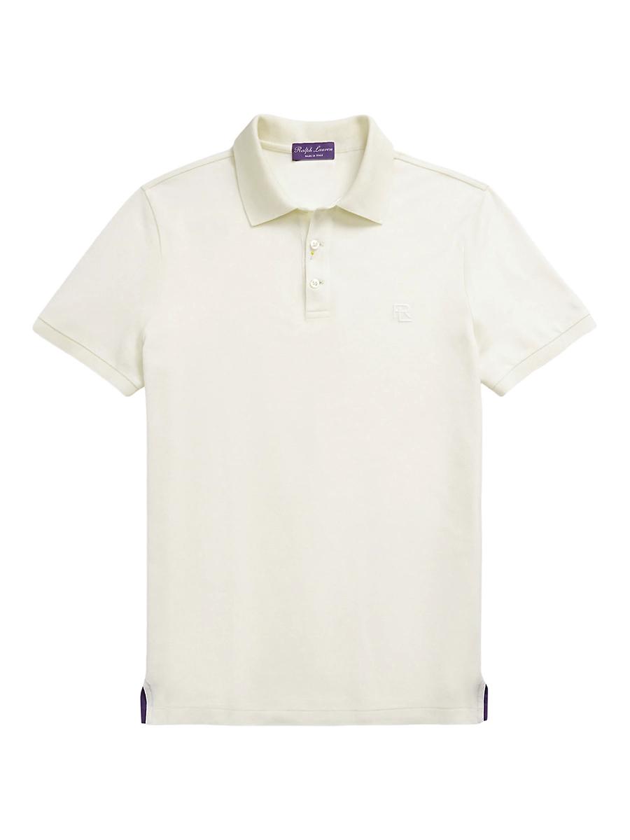 Mens Cashmere-Blend Polo Shirt Product Image