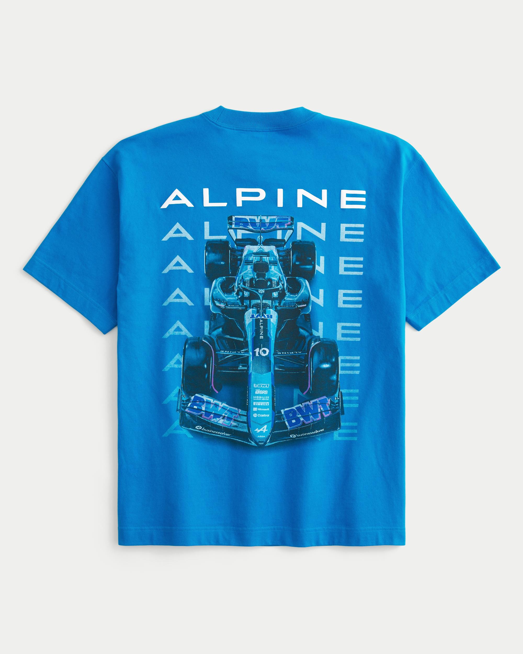 Boxy Heavyweight BWT Alpine F1 Team Graphic Tee Product Image