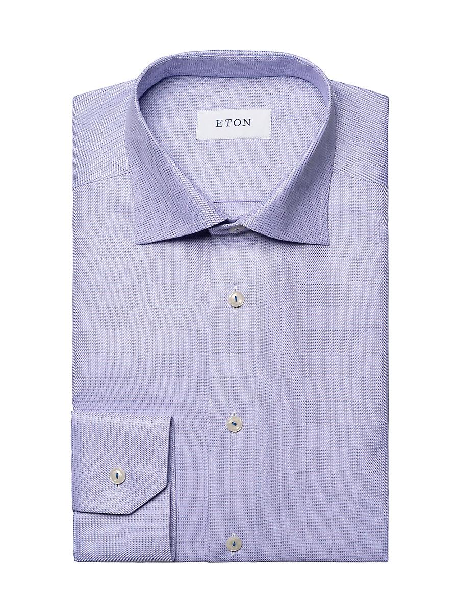 Mens Slim-Fit Semi-Solid Twill Shirt Product Image