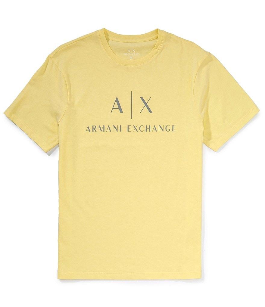 Armani Exchange Slim Fit AX Signature Logo Crew Neck Short Sleeve T-Shirt Product Image