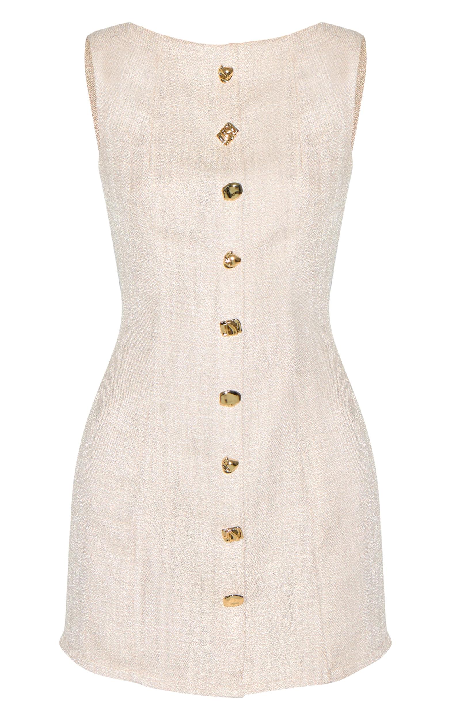 Stone Twill Button Down Bodycon Dress Product Image