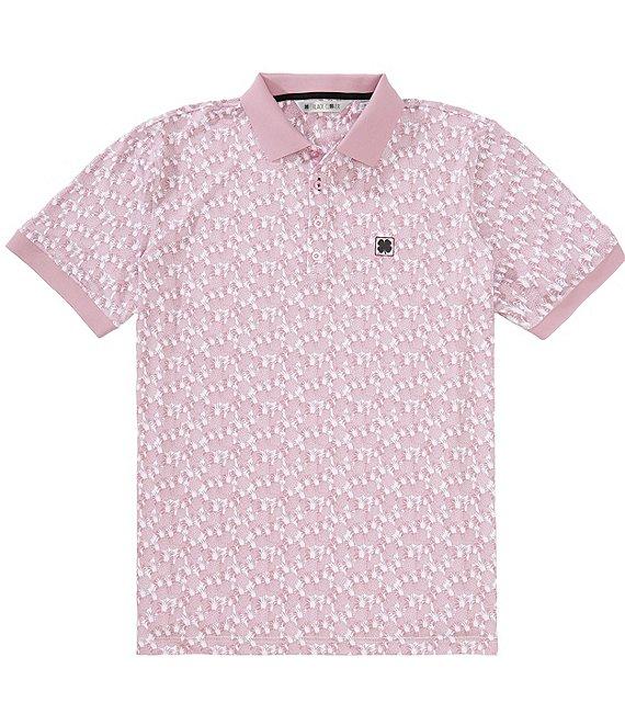 BLACK CLOVER Pineapple Crown Short Sleeve Polo Shirt Product Image