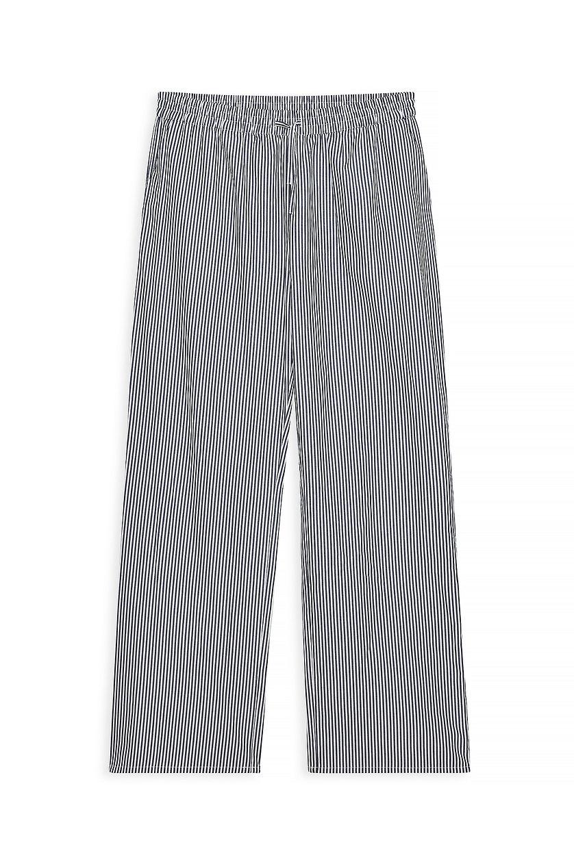 Cotton Wide Elastic Waist Pants Product Image