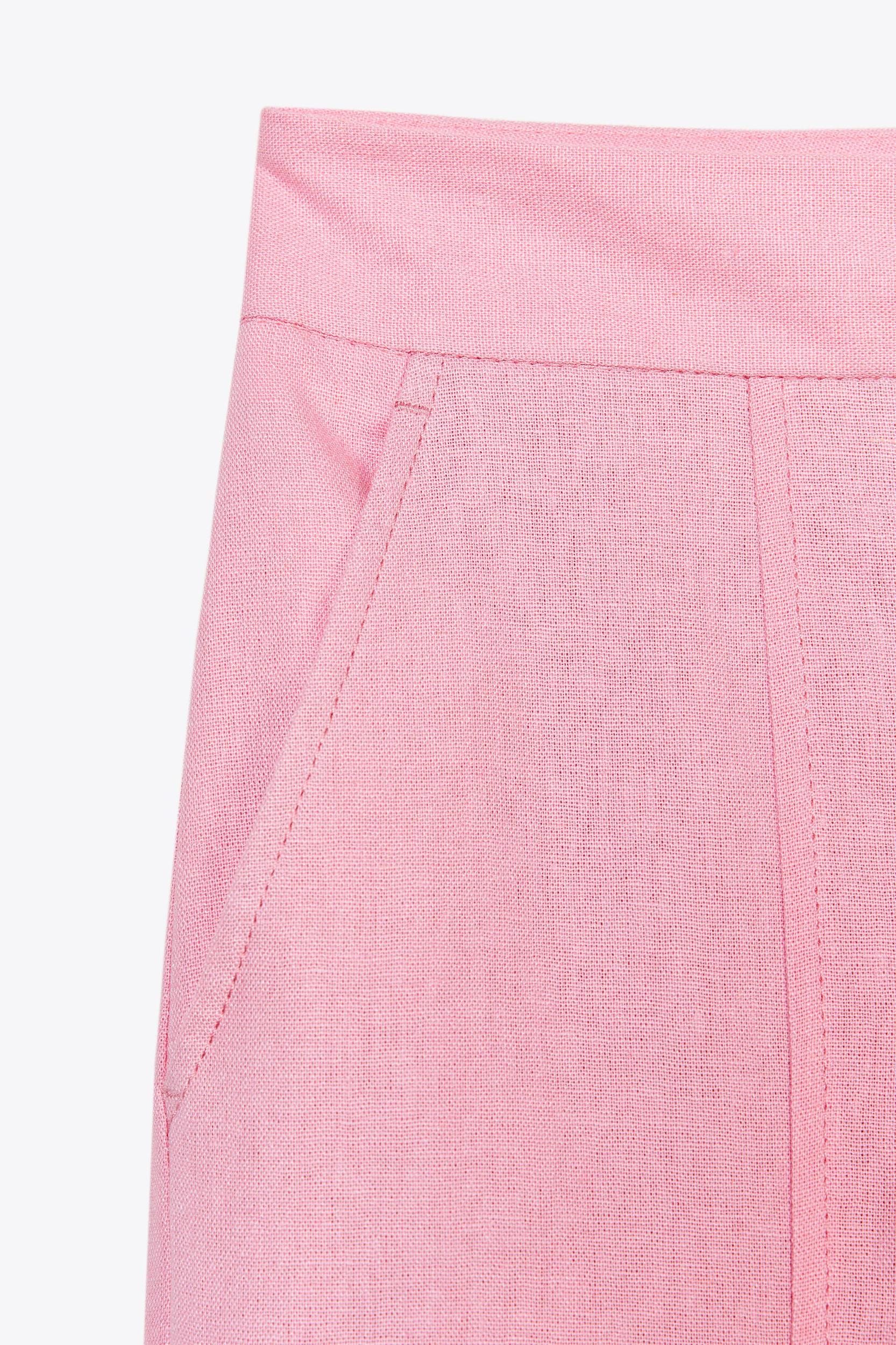 STRAIGHT LEG LINEN PANTS Product Image