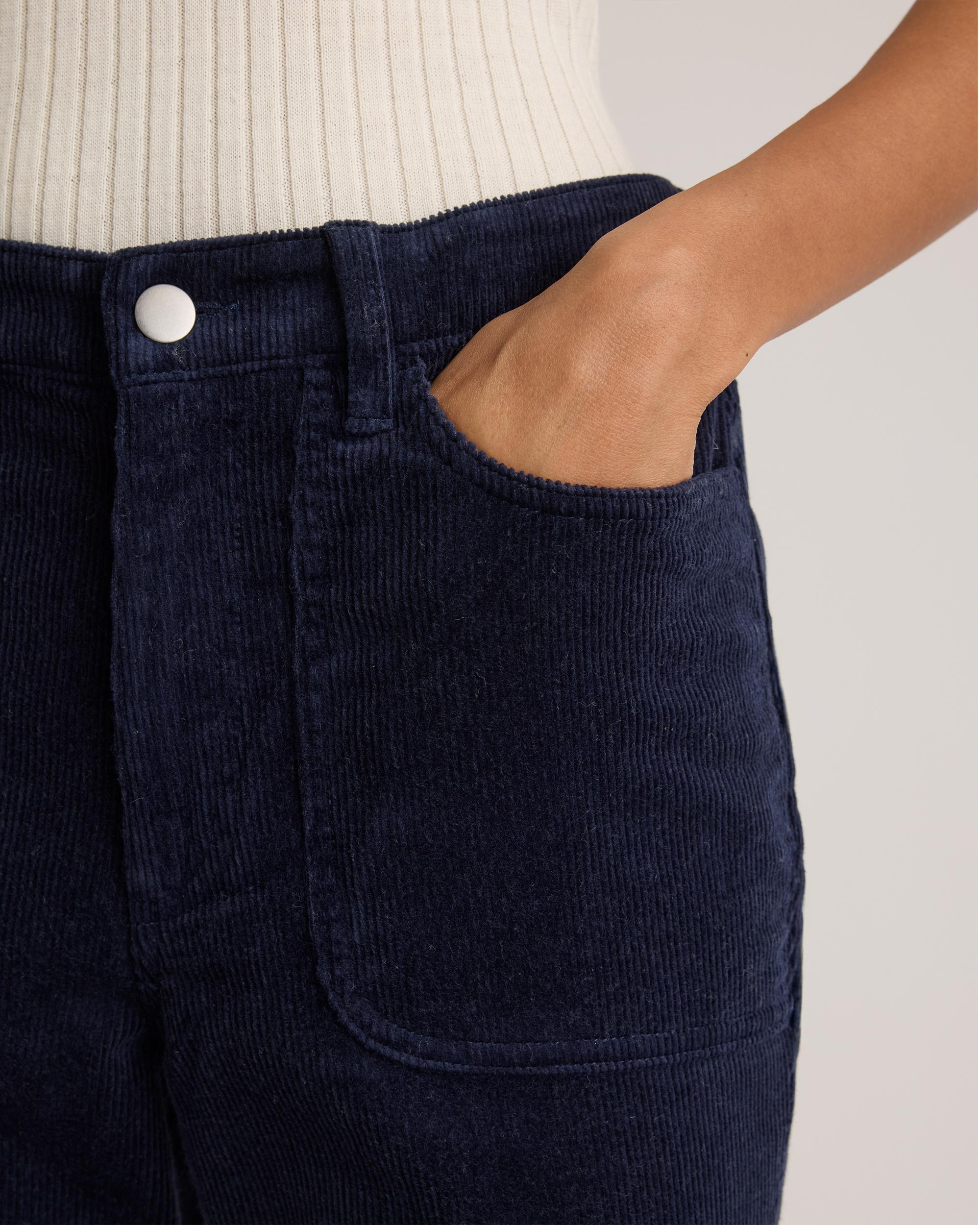 Quince | Women's Organic Stretch Corduroy Flare Pants Organic Cotton Product Image