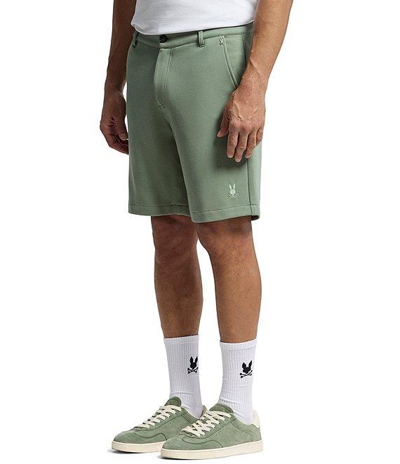 Psycho Bunny Shiro Knit Honeycomb 8#double; Inseam Shorts Product Image