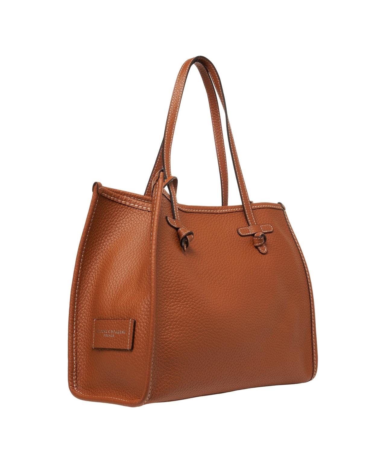 Grained leather shopper Product Image