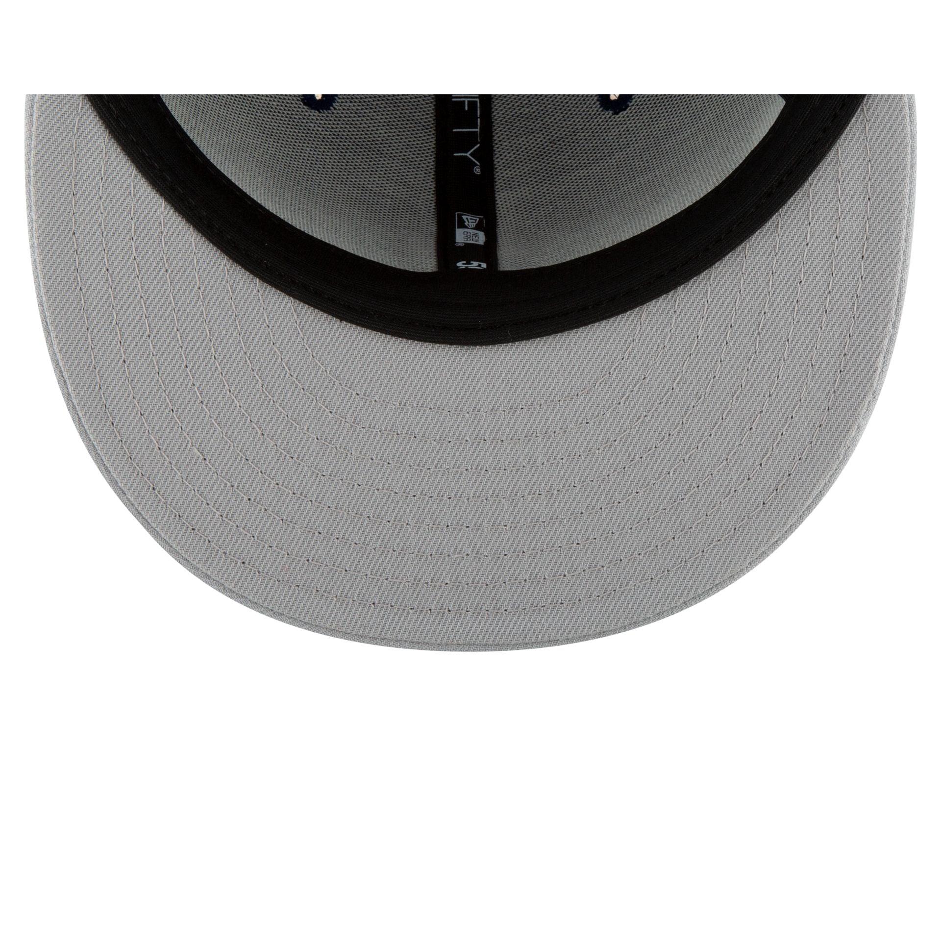 Los Angeles Dodgers 2025 World Series Champions Back-to-Back Circle Patch Gray 59FIFTY Fitted Hat Male Product Image
