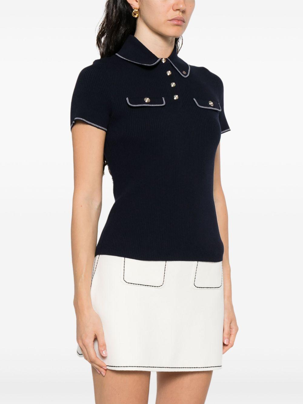 contrast-trim polo shirt Product Image