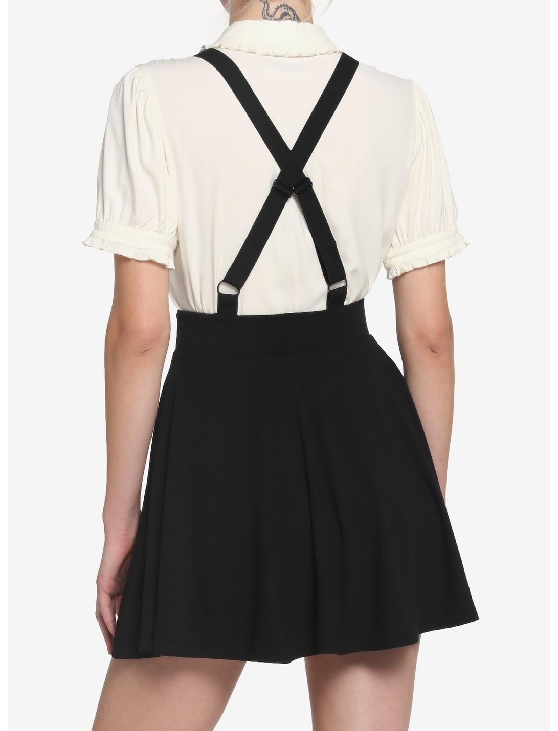 Black Suspender Circle Skirt Product Image