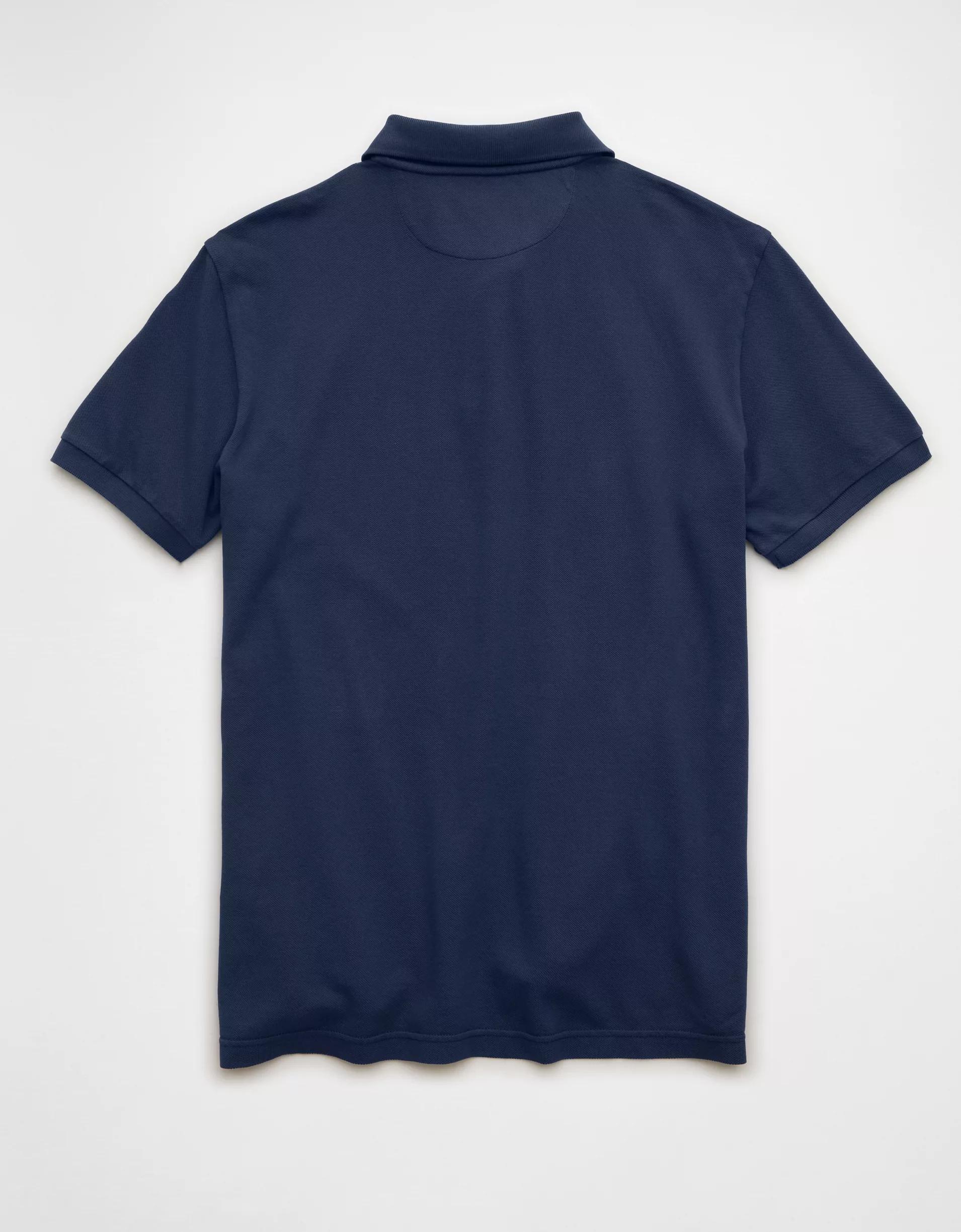 AE Lived-In Pique Polo Shirt Product Image