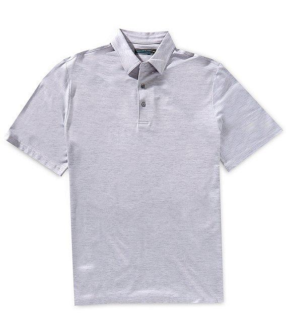 Roundtree & Yorke Performance Short Sleeve Jacquard Polo Shirt Product Image