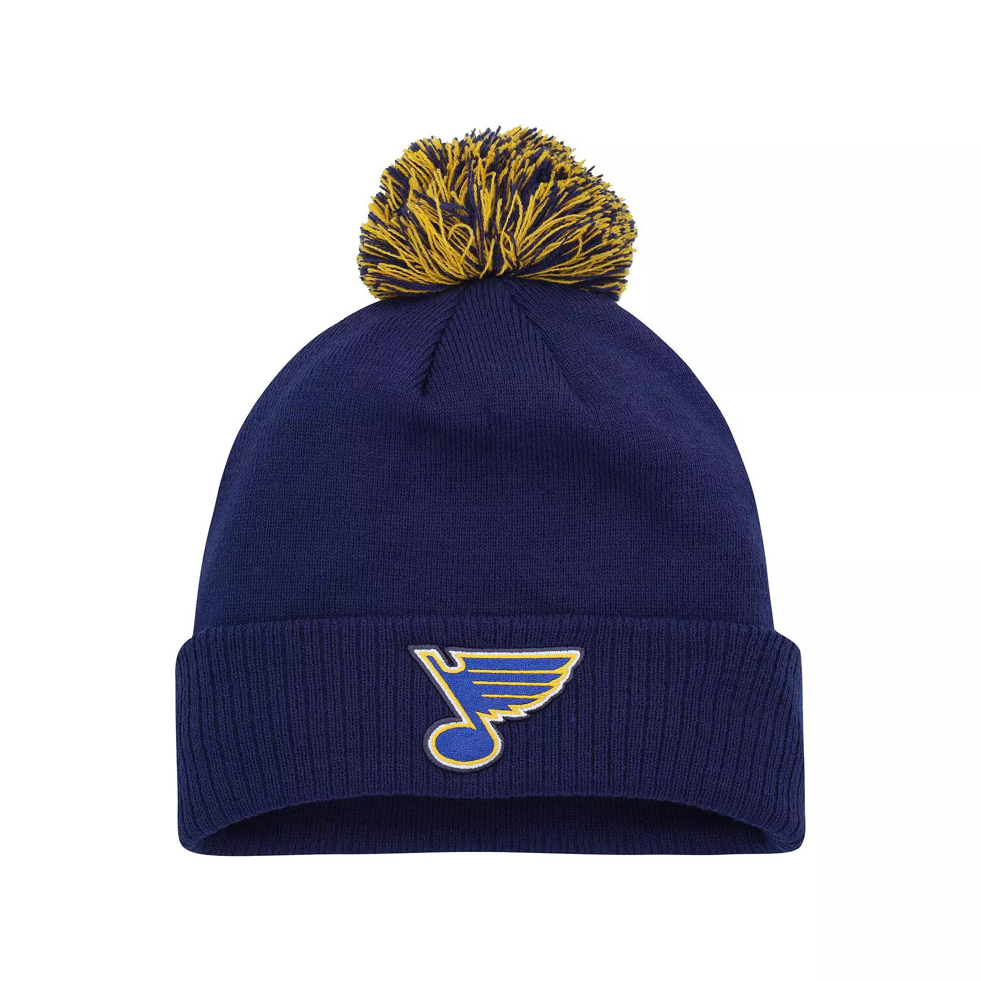 Men's adidas Blue St. Louis Blues COLD.RDY Cuffed Knit Hat with Pom Product Image