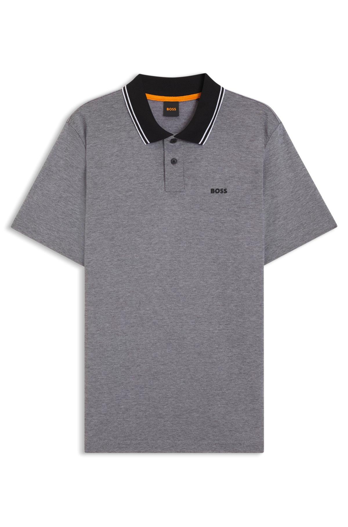 Relaxed-fit polo shirt in Oxford-piqué cotton Product Image