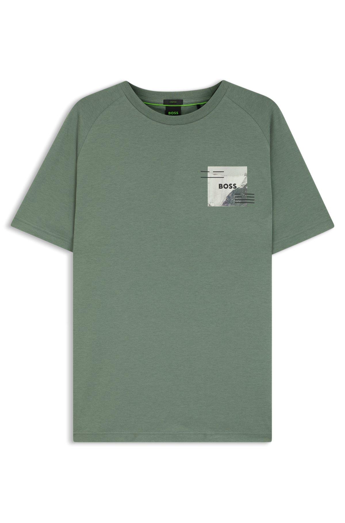 Relaxed-fit T-shirt with decorative reflective accents Product Image